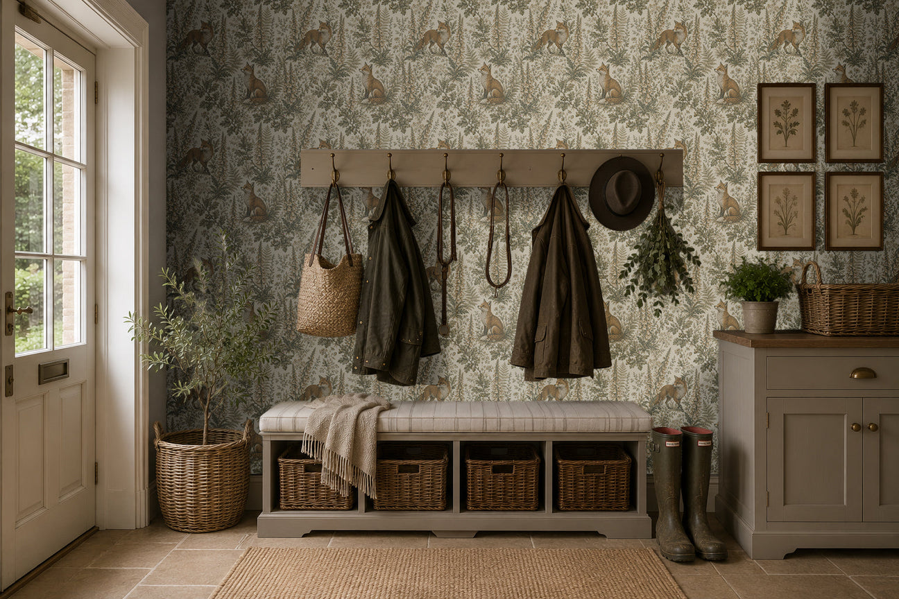 Bringing the English Countryside Indoors with Foxes in Russet