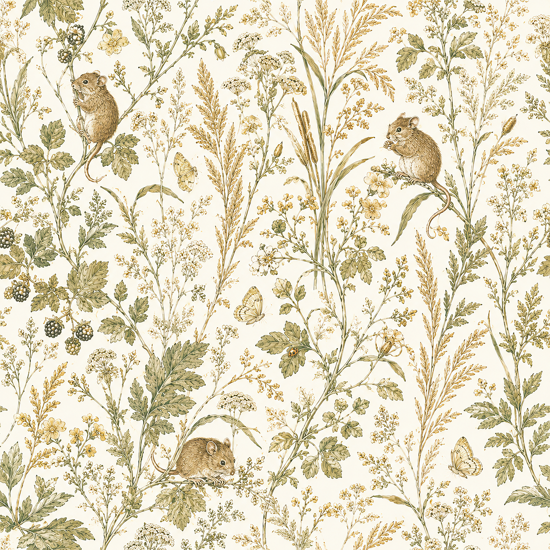 Door Mice in Moss