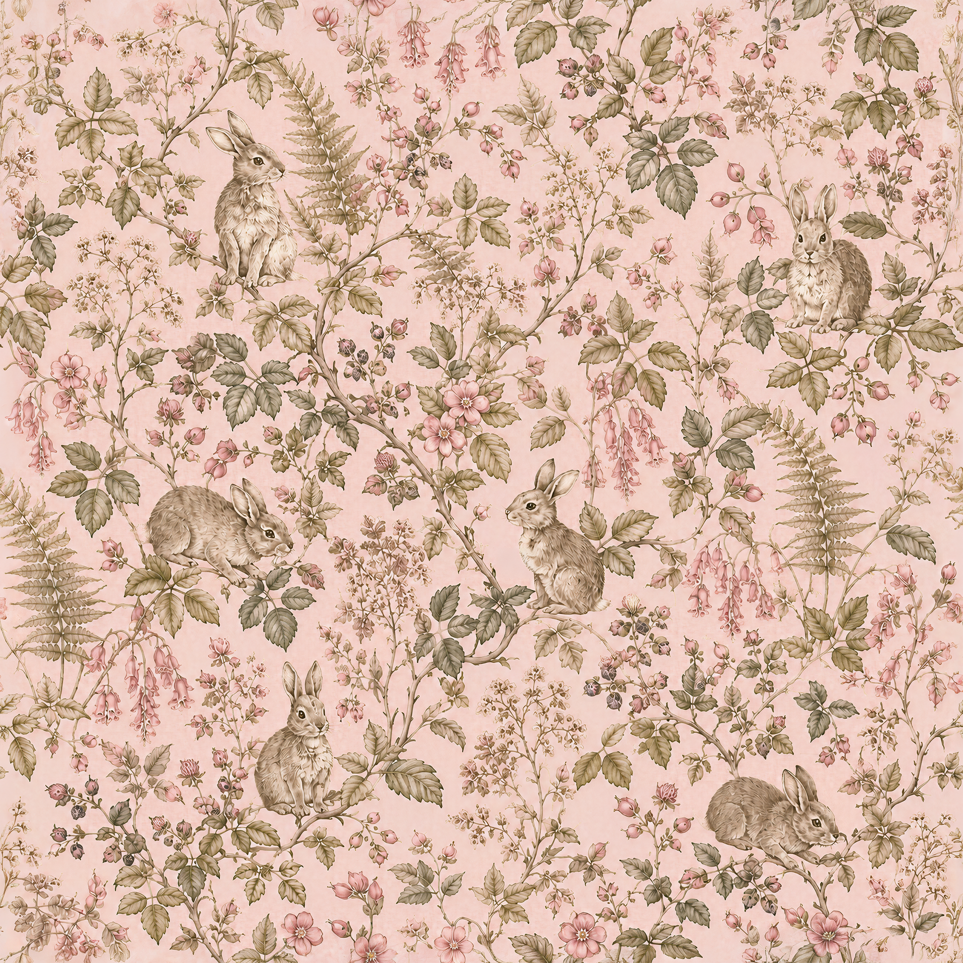 Spring Hares in Camellia