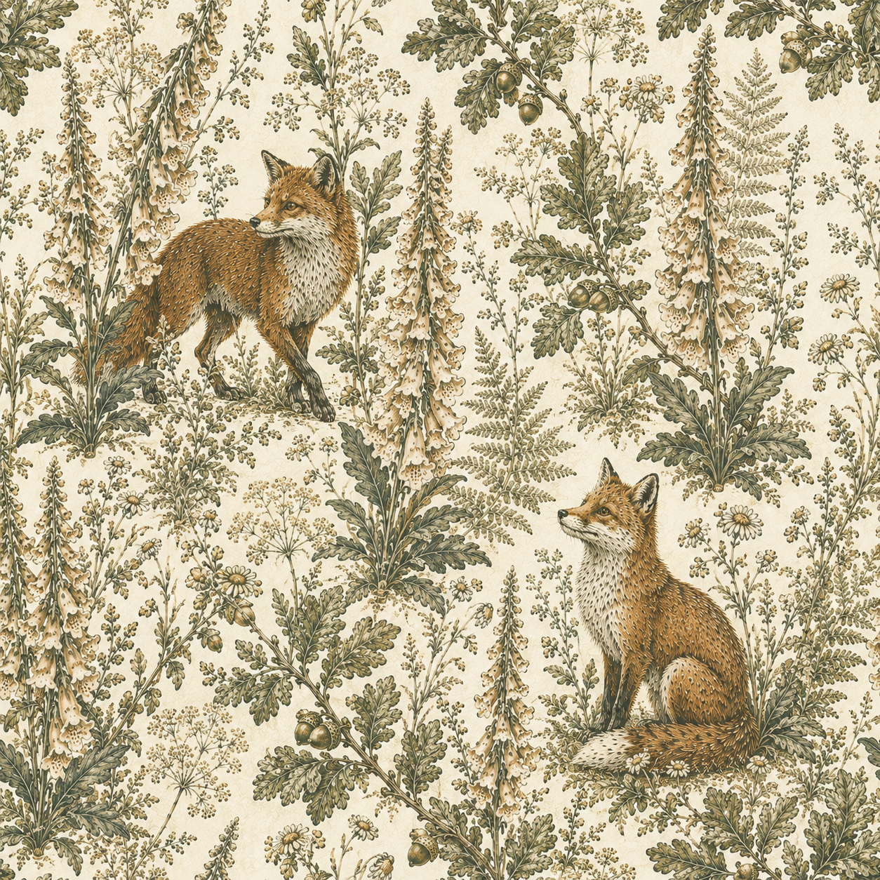 Foxes in Russet